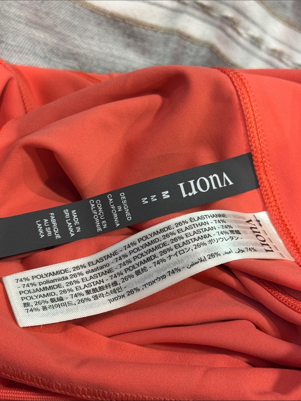 Vuori Daily Form Legging Bright Coral Size Medium NWT 🪸 - Picture 6 of 6